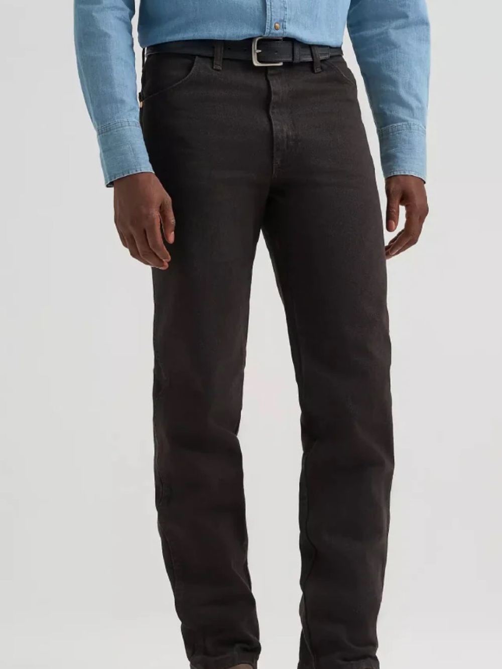 Wrangler Mens Slim Fit Cowboy Cut Jeans Black Chocolate - 0936KCL 29x32